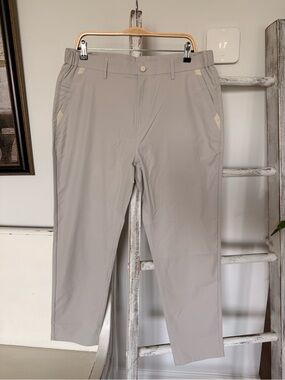 Jack Archer Jetsetter Pants Performance Stretch Chino 34X30 Mens Golf Tech Stone